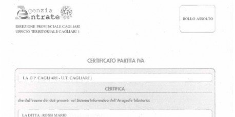 Certificato Cessazione Partita Iva