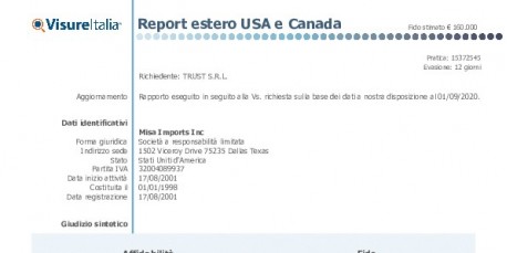 Report Estero USA