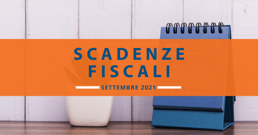 Scadenze fiscali di settembre: tutte le date del mese