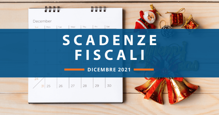 Scadenze fiscali: il calendario di dicembre