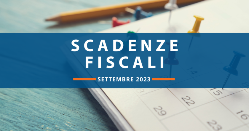 Scadenze fiscali di settembre: il calendario del mese