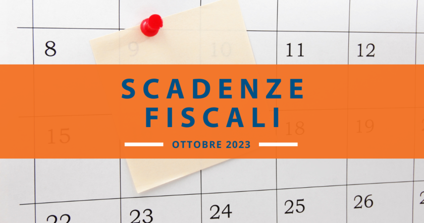 Qual è il calendario delle scadenze fiscali di ottobre?