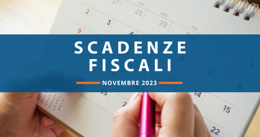 Qual è il calendario delle scadenze fiscali di novembre?