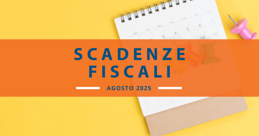 Calendario delle scadenze fiscali di agosto